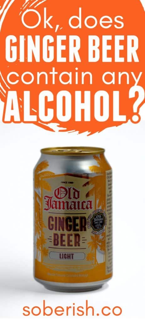 does ginger beer have alcohol pin with picture of ginger beer can