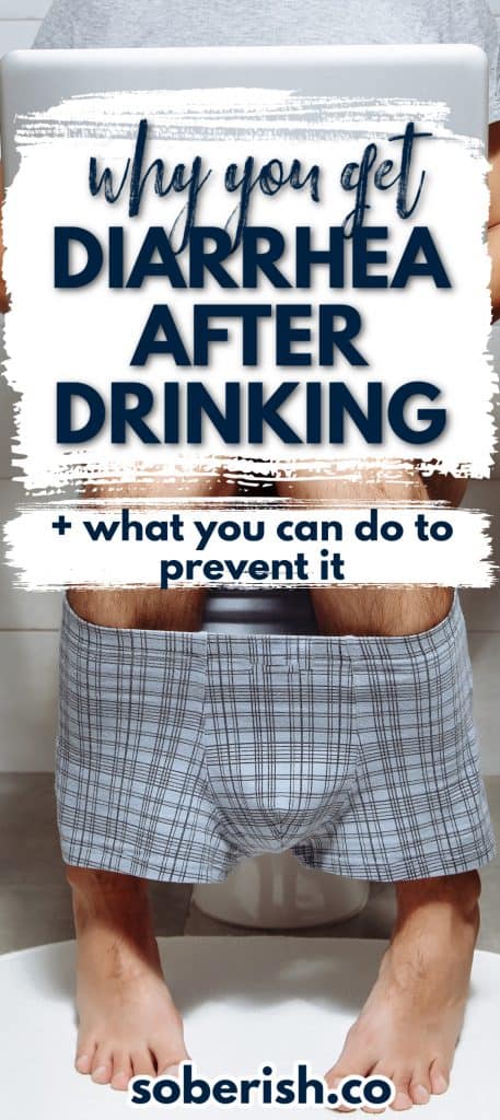 pin of man on toilet with diarrhea after drinking