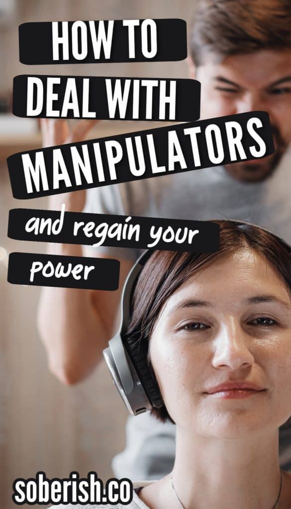 A pin describing how to beat a manipulator