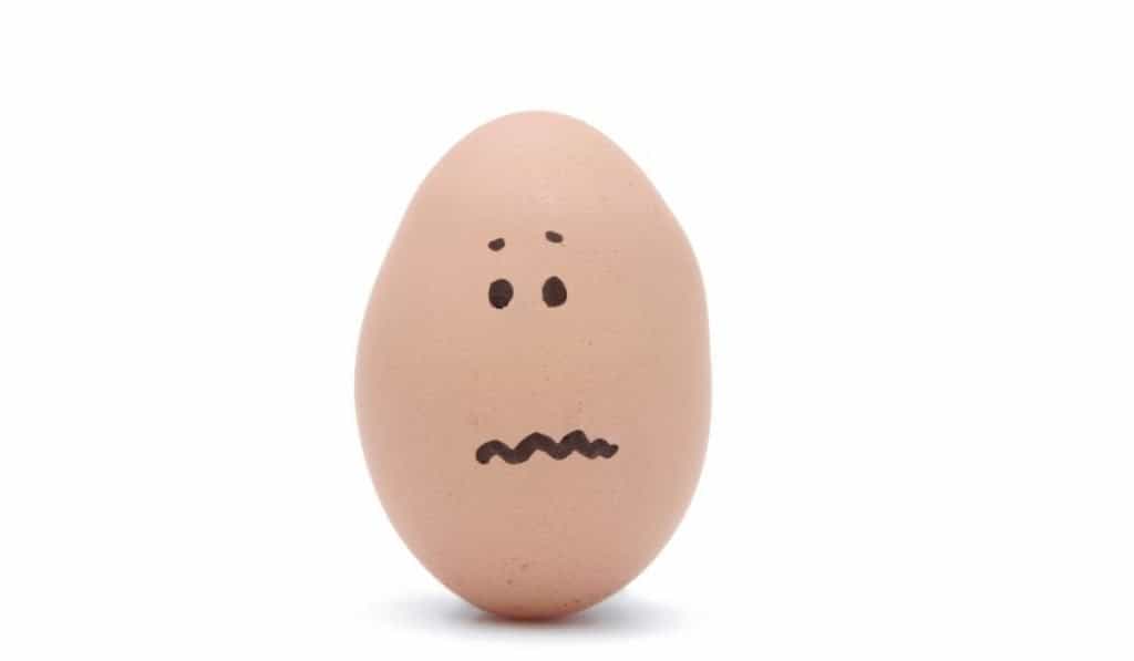 anxious looking egg