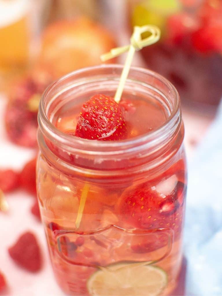 Virgin Sangria Mocktail with Fresh Berries